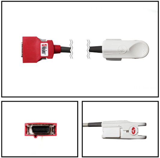 Masimo SET 2054 Red DCI-dc12 Adult Hard Shell Finger SpO2 Sensor Red 20 Pin Connector 12FT/3.65M Cable