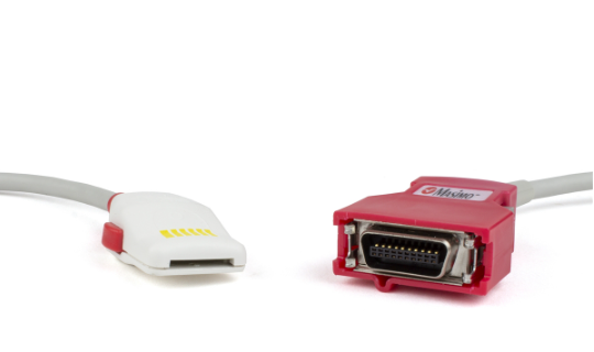 Masimo SET 2060 Red PC-12 12FT/3.6M SpO2 Patient Extension Adapter Cable LNOP F-Tab to Red 20 Pin Connector